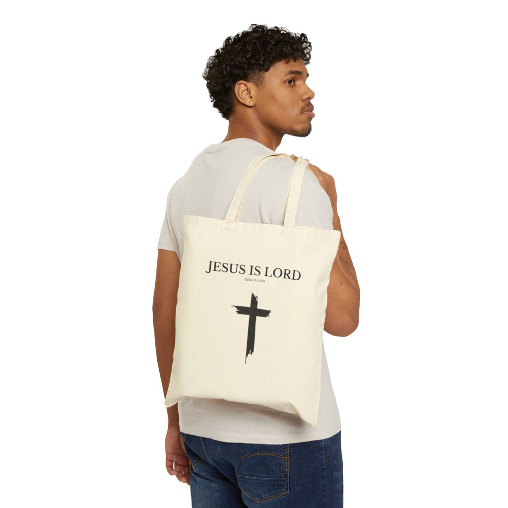 Jesus Is Lord | Christian Canvas Tote Bag