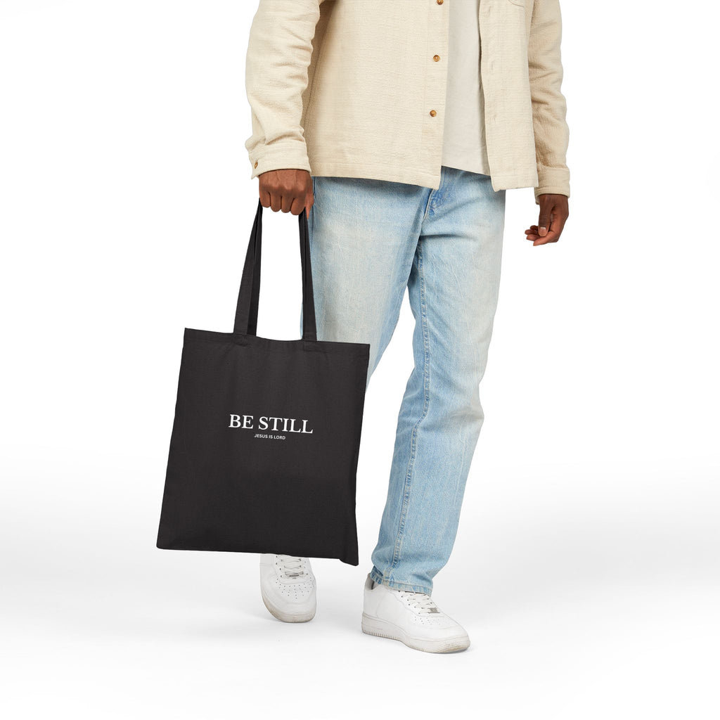 Be Still | Christian Canvas Tote Bag