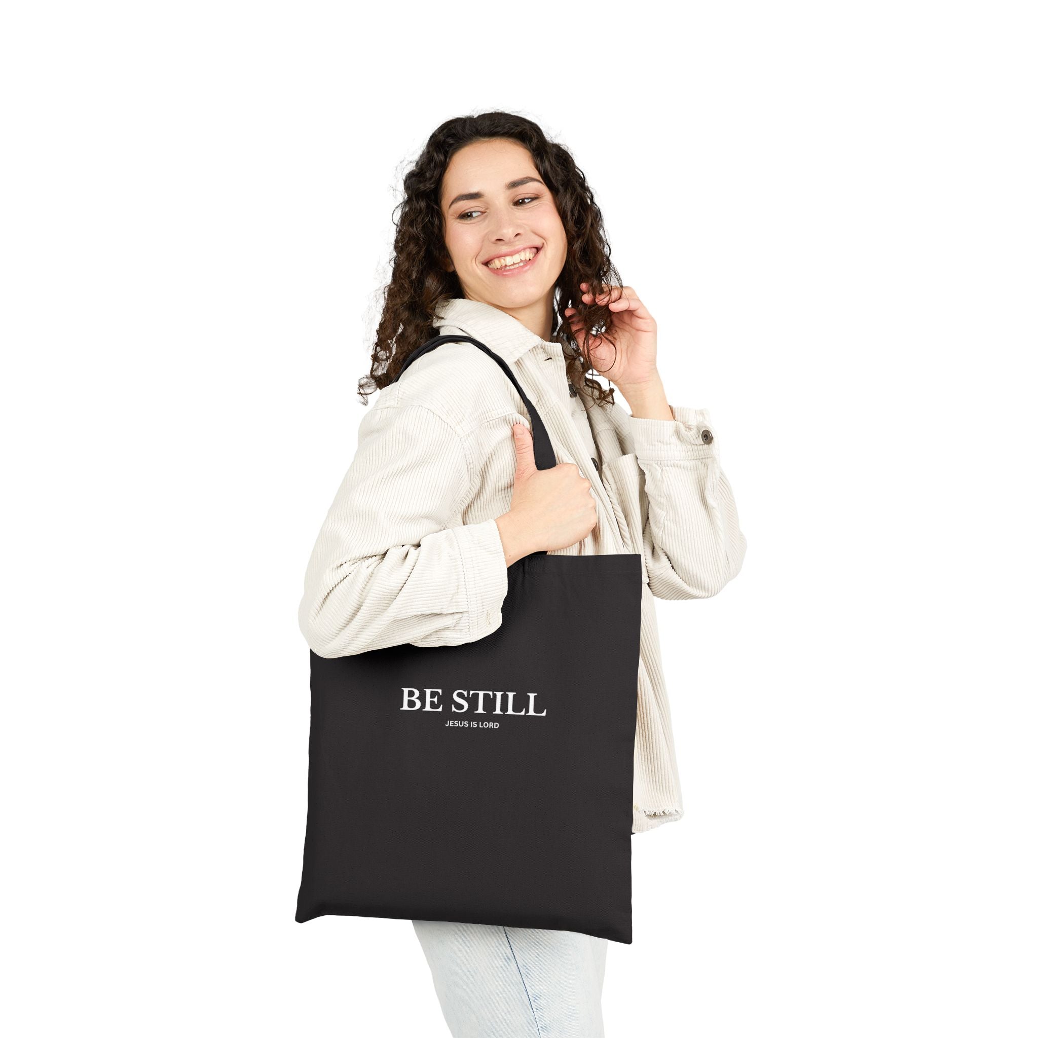 Be Still | Christian Canvas Tote Bag