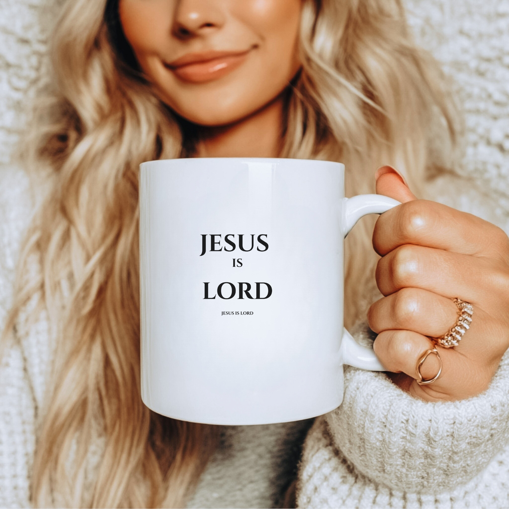 Jesus Is Lord Mug | White 15oz Christian Mug