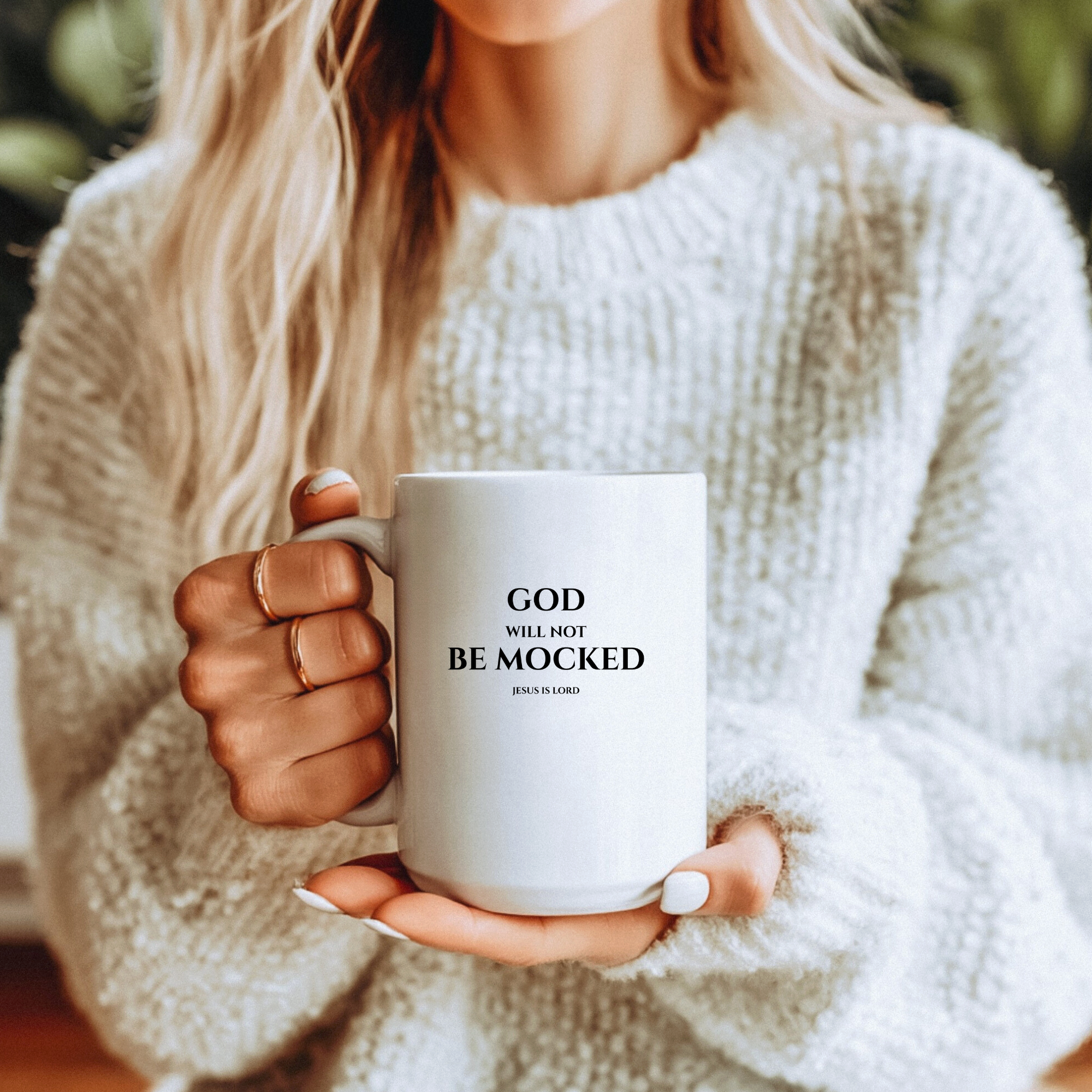 God Will Not Be Mocked Mug | White 15oz Christian Mug