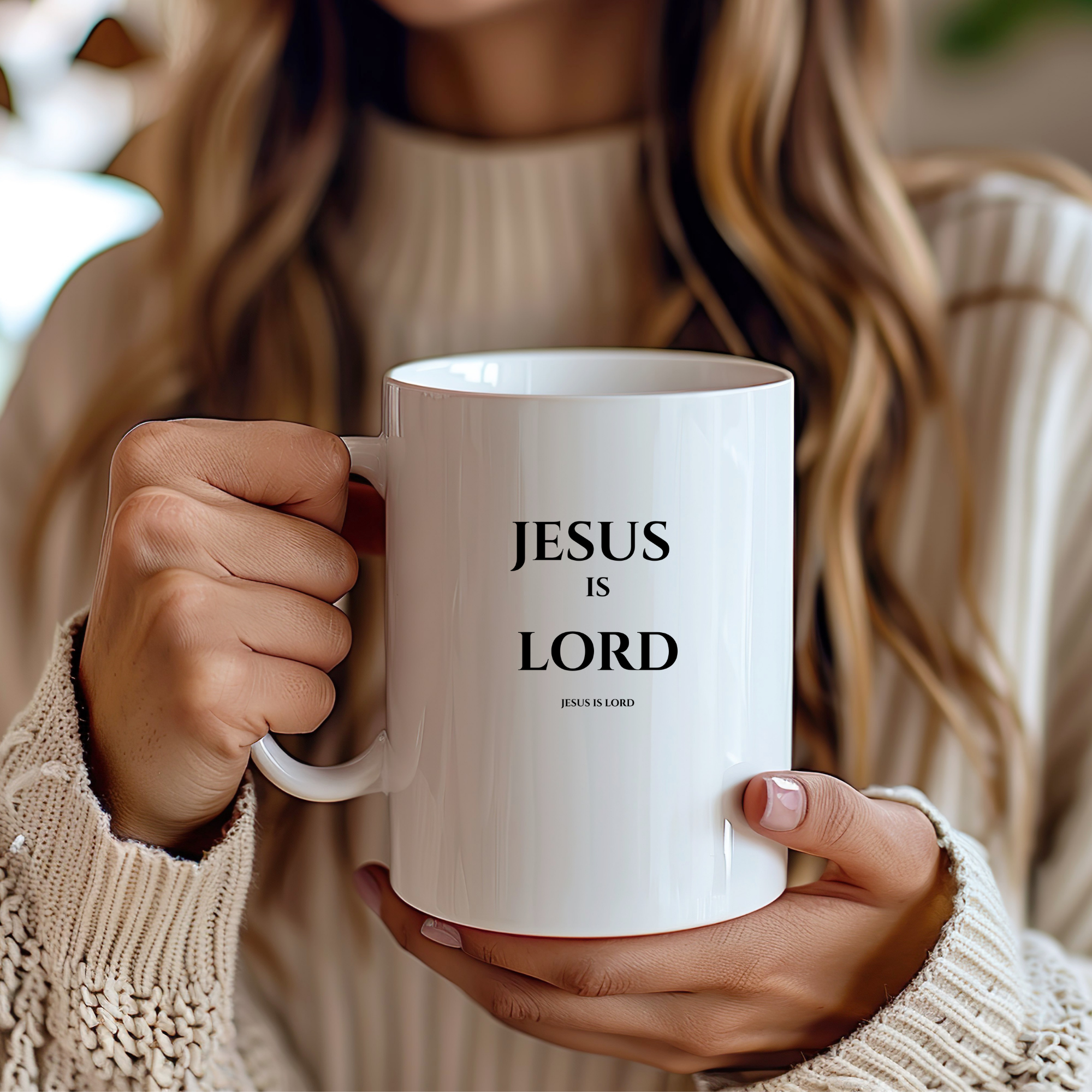 Jesus Is Lord Mug | White 15oz Christian Mug